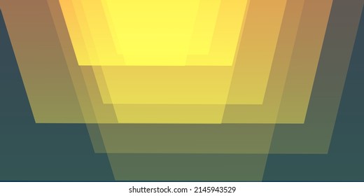 Yellow and Green 3D Geometric Shapes - Multi Pupose Abstract Background Design Template,Vector Applicable for Web, Technology or Science, Base for Presetnations, Posters, Placards, Covers or Brochures