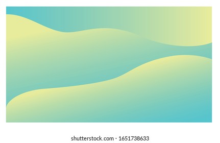 Fondo abstracto amarillo y verde como las elegantes olas