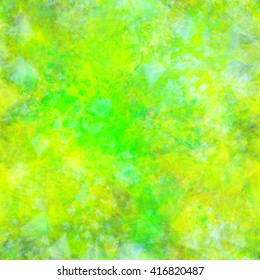 Yellow and green abstract seamless background. Chaotic mixing transparent stains of various shapes and colors. The effect of watercolors and blur