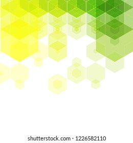 yellow green background. layout for a scientific presentation. banner template
