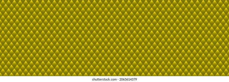 Yellow green background with rhombuses. Vector illustration. 