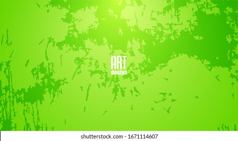 Fondo verde amarillo en colores ricos y creativos con el efecto de arañazos y arañazos