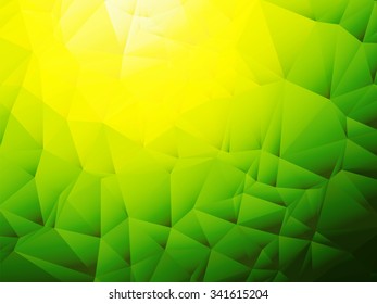 yellow green background with shadow
