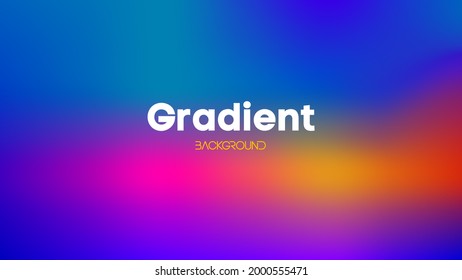 Gradiente de magenta azul amarillo verde. Ilustración de vectores abstractos de degradado.