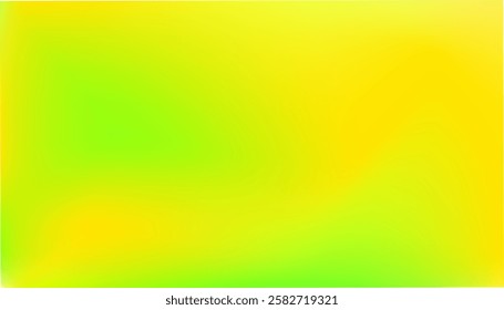 Yellow and green blurry gradient in bright colors. Vector illustration