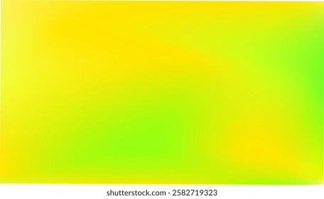 Yellow and green blurry gradient in bright colors. Vector illustration