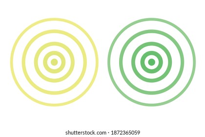 Yellow and green  bright  circles. vector illustration