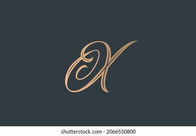 yellow green calligraphy X alphabet letter logo icon. Handwritten design for company and business