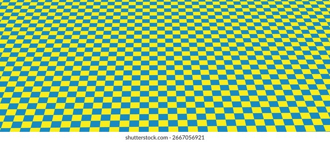 Padrão quadriculado amarelo e verde, padrão sem emenda quadriculado. ilustração vetorial