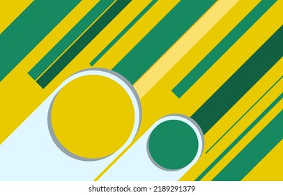 Fondo de círculo amarillo y verde, palangrero, icono, aislado, diseño, ilustración, vector.