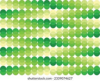 yellow green circle monochrome color seamless pattern, vector illustration