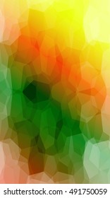 yellow, green color polygonal pattern with gradient. vector illustration. for design, banner, wallpaper