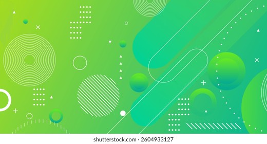 Yellow and green colour abstract gradient background with dynamic shapes composition and geomatric rounded shapes design background vector illustration eps10. A high quality graphic,futuristic concept