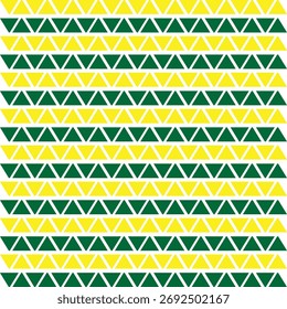 Gelbe und grüne Farbe Vektor abstrakte geometrische nahtlose Muster Hintergrund. Design für Hintergründe, Texturen, Textilien und Wrapper.