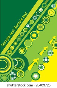 yellow and green decorative circle