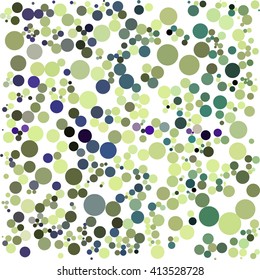 Yellow green dot on white abstract background