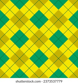 Yellow and green Fabric table pattern background