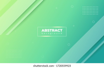 Yellow Green Geometric Background. Modern Shape Concept. Green Backdrop. Dynamic Shapes Composition. Template For Your Beautiful Background. Vector Illustration