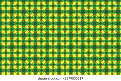 Vector geométrico amarillo y verde del modelo inconsútil 