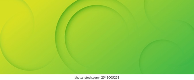 yellow and green gradient abstract background with circles