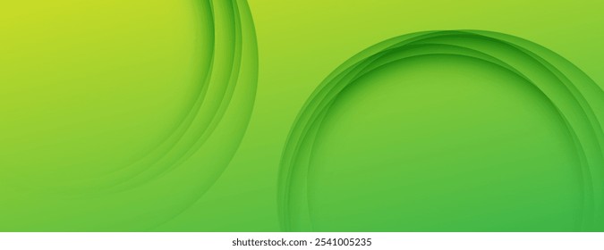 yellow and green gradient abstract background with layered circles