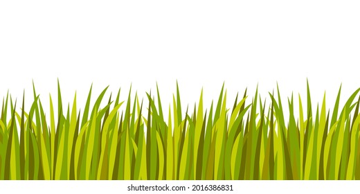 Yellow and green grass background. Vector illustration.