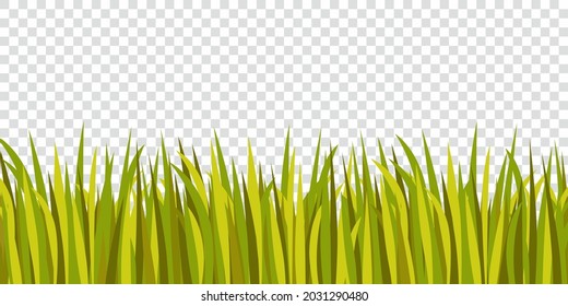 Grüner Grashintergrund. Vektorgrafik.