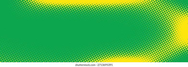 Yellow green halftone dots gradient pattern background texture. Vector eps 10