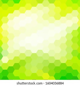 yellow green hexagon background. colorful abstract background for presentation, brochure