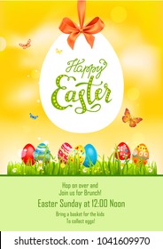 Yellow and green holiday Easter