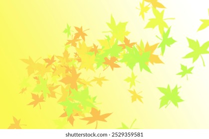 Yellow and Green leaves texture. Vector illustration.