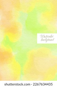 Yellow and green light artistic watercolor graphic
