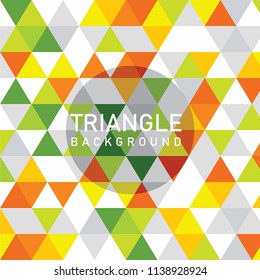 Yellow and Green Modern Triangle Background