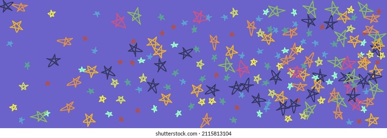 Yellow Green Naive Vivid Bright Mint Violet Picture. Kids Stars Neon Lavender Turquoise Childish Violet Handdrawn Stars. Purple Orange Chaotic Pastel Pinky Mint Pink Vibrant Wallpaper.
