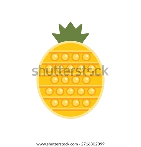 Yellow and green popit fruit with dimples, providing a satisfying tactile experience