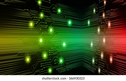 yellow green red Light Abstract Technology background for computer graphic website internet and business. circuit. illustration.digital.infographics. binary code. www.vector.motion. eye scan virus