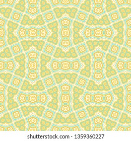 Yellow - green seamless ornamental vector texture