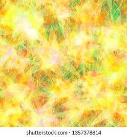 Yellow and green seamless texture. Bright pattern. Abstract vector background for web page, banners backdrop, fabric, home decor, wrapping