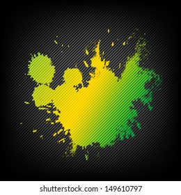 yellow green splash paint abstract grunge vector background illustration ink splatter wall design banner art
