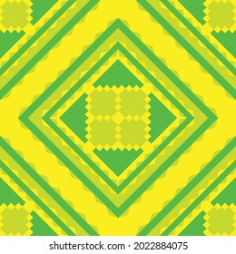Yellow and green tile pattern