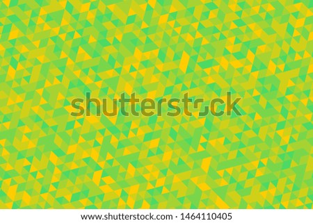 yellow and green triangles pattern. abstract geometric mosaic. beautiful polygonal ornament. simle vector background easy to edit and use. eps 10