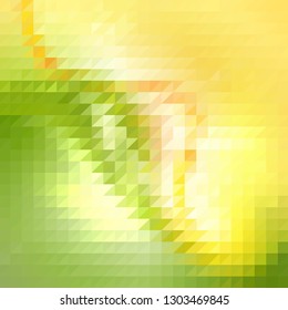 yellow and green triangles.  vector abstract background 