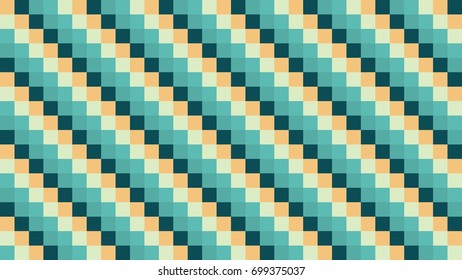 Yellow, Green Vector Vintage Checker Pattern for Background