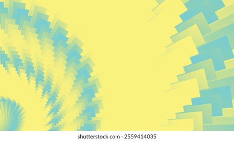 Yellow and Green Whirling Fuzz Background, Type 02