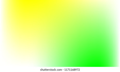 Yellow, green and white gradient mesh vector background with copy space 