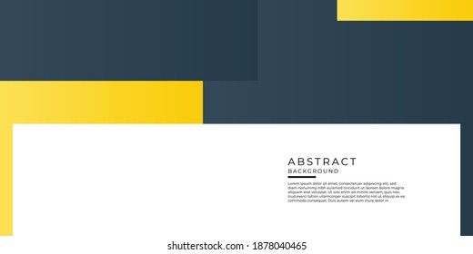 Yellow grey abstract geometric shapes on white background for presentation design, business card, corporate banner, and more