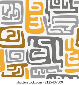 Yellow grey abstract pattern designs