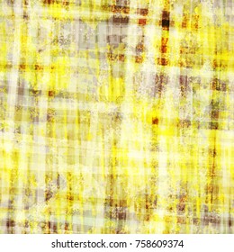 Yellow  and grey grunge seamless texture from stripes and spots. Abstract vector background for web page, banners backdrop, fabric, home decor, wrapping
