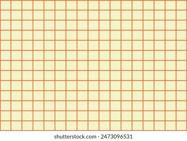 Yellow grid background with orange path