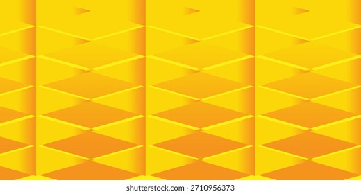 Fondo de mosaico de rejilla amarilla, Plantillas de diseño creativo. Vector